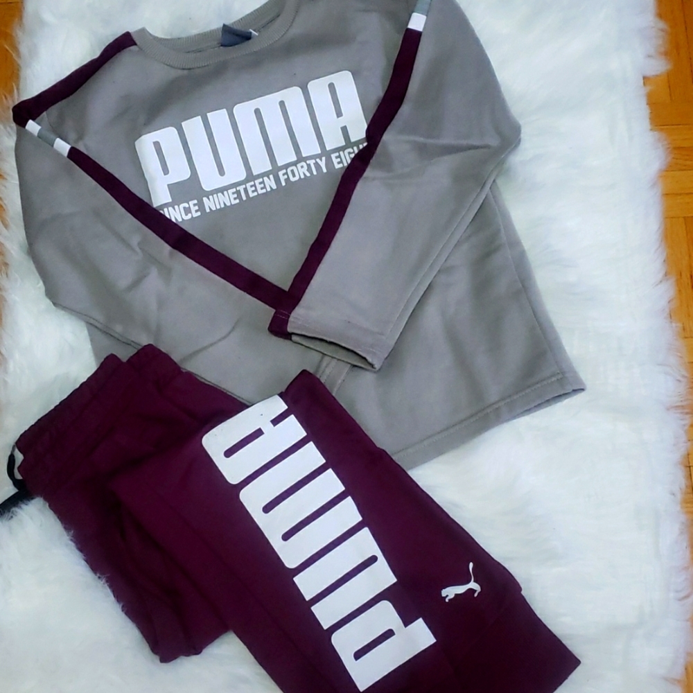 Kids boys puma tracksuit size (small 8)